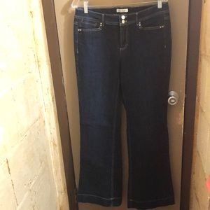 White House Black Market Dark Blue Boot Cut Jeans